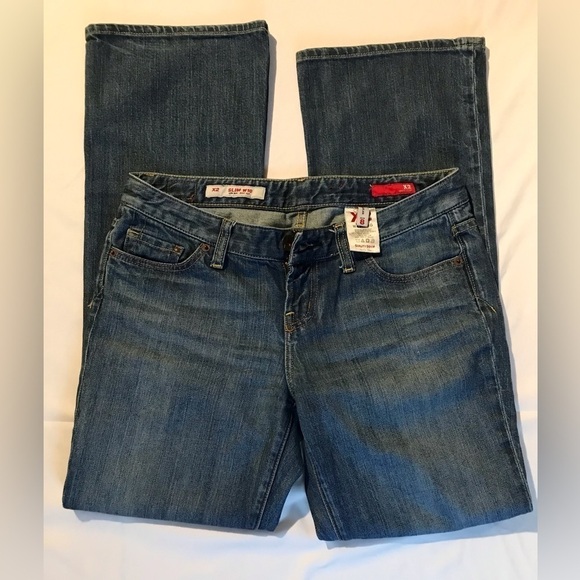 EUC LIKE NEW CONDITION X2 DENIM SIZE 8 SLIM FIT JEANS 32”x31” - Picture 1 of 6